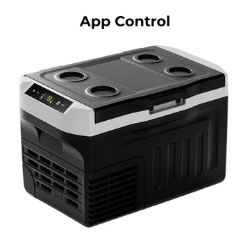 Portable Car Refrigerator – 22QT/53QT Electric Cooler with Wheels, 12V/24V DC & AC